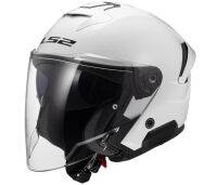 LS2 OF618 VERSO II skútr jet helma lesklá-bílá vel.M